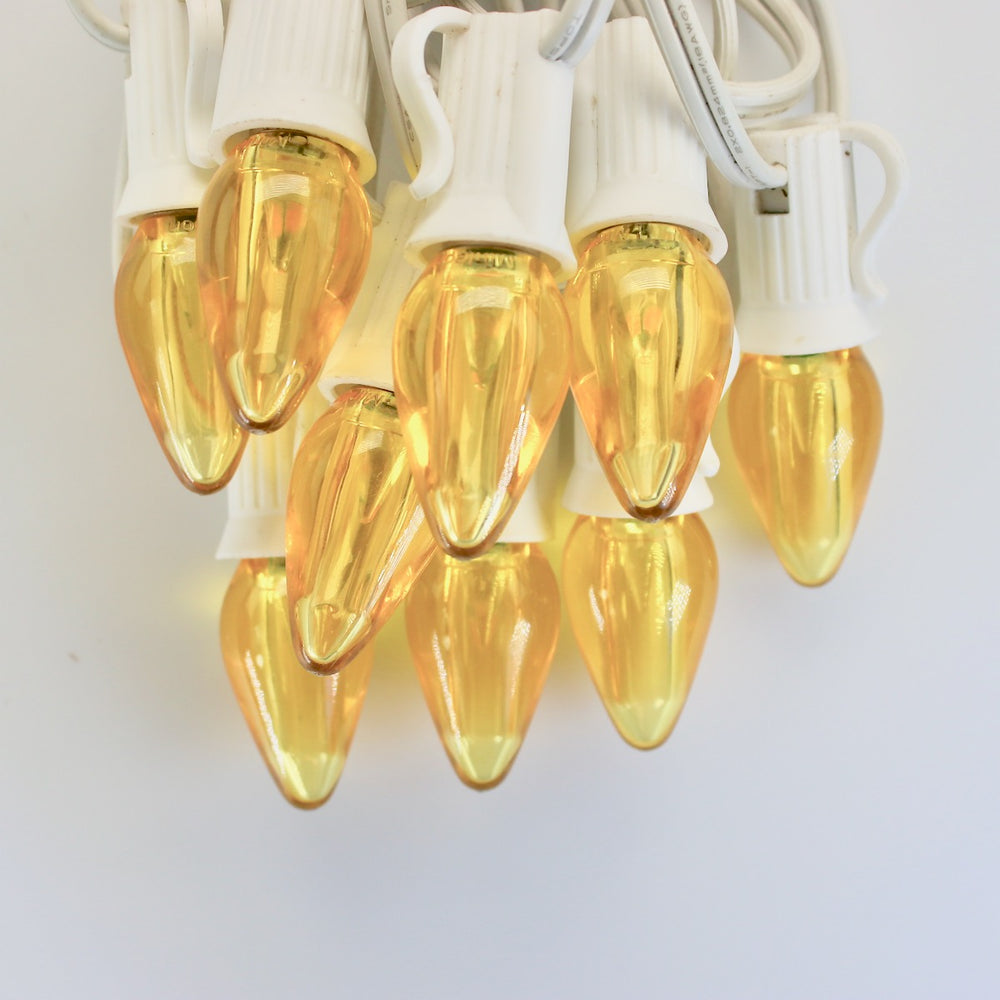 C7 Yellow LED (SMD) Bulbs E12 Bases