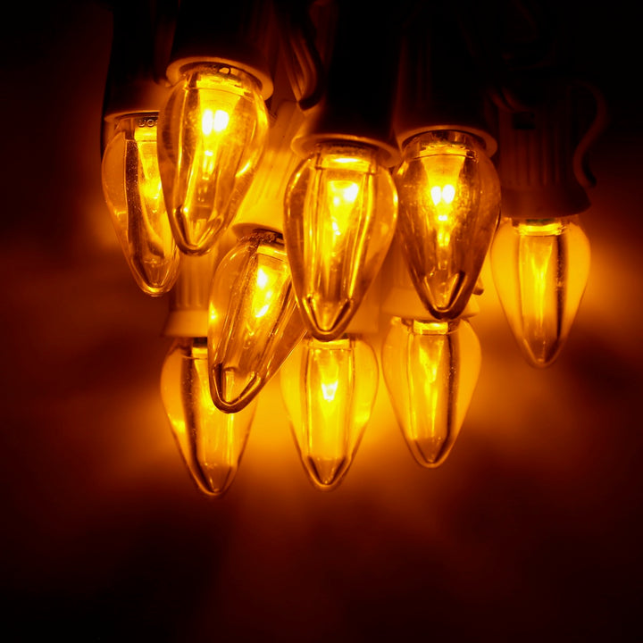 C7 Yellow LED (SMD) Bulbs E12 Bases