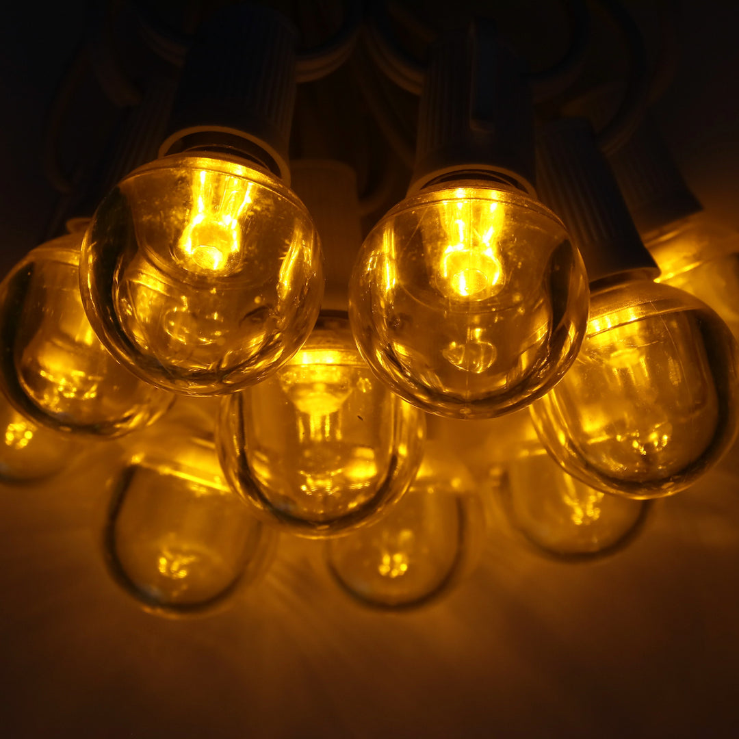 G40 Yellow Smooth LED Bulbs E17 Bases