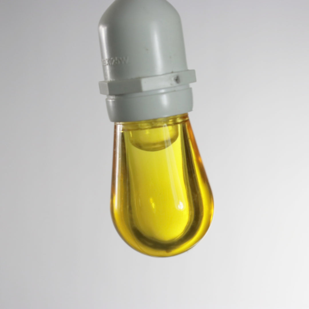 T50 Yellow Smooth LED Bulbs E26 Bases
